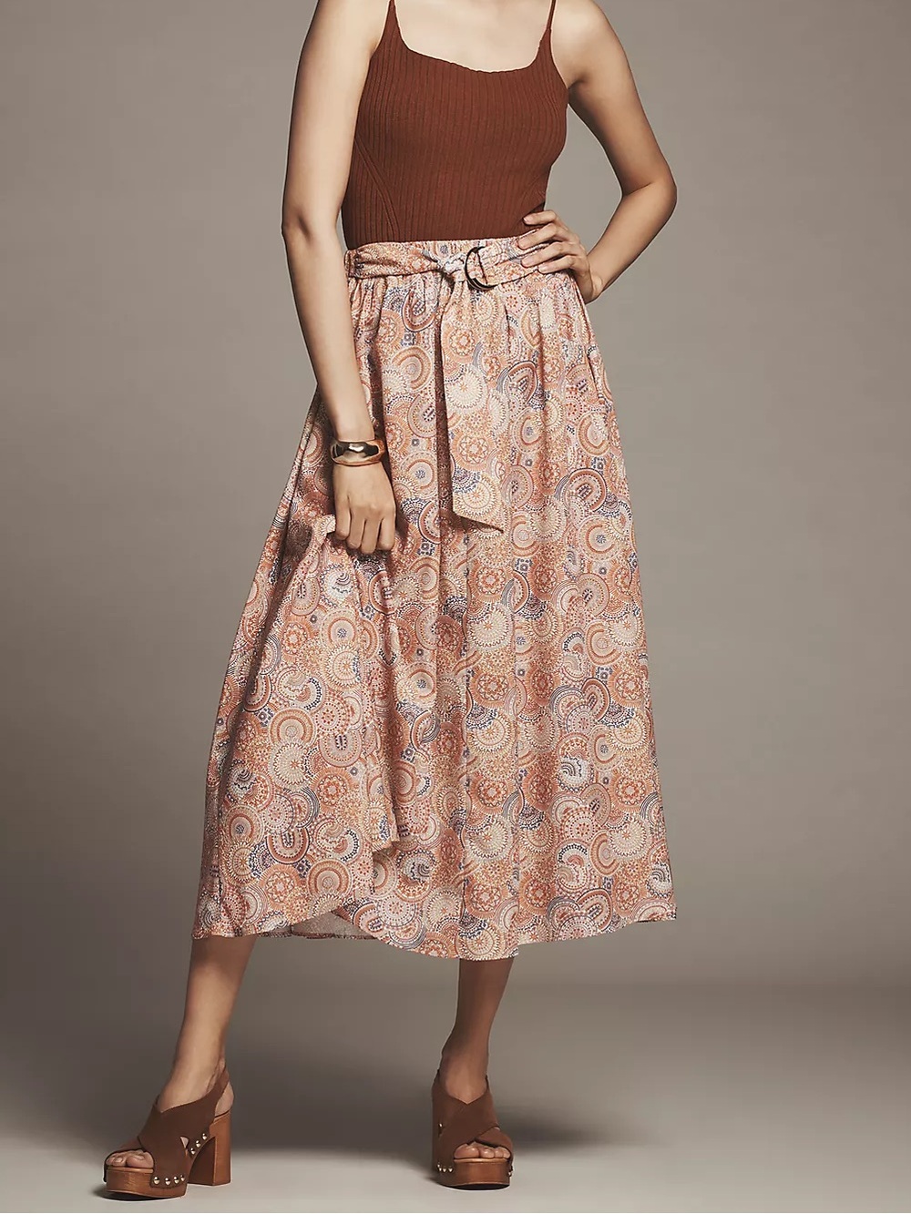 NEW Bishop + Young Camryn Summer Midi Skirt